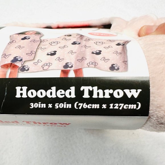 Disney Lightweight Pale Pink/Gray Hooded Throw/Coverup - NWT - Picture 5 of 6